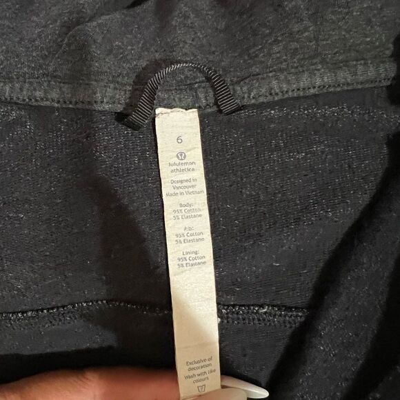 Lululemon Split Hoodie in Heathered Sparkle Black - Picture 4 of 8